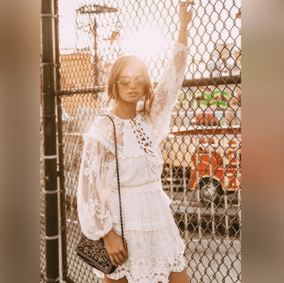 Spell Tops - NWOT Dawn Lace Blouse in Cream